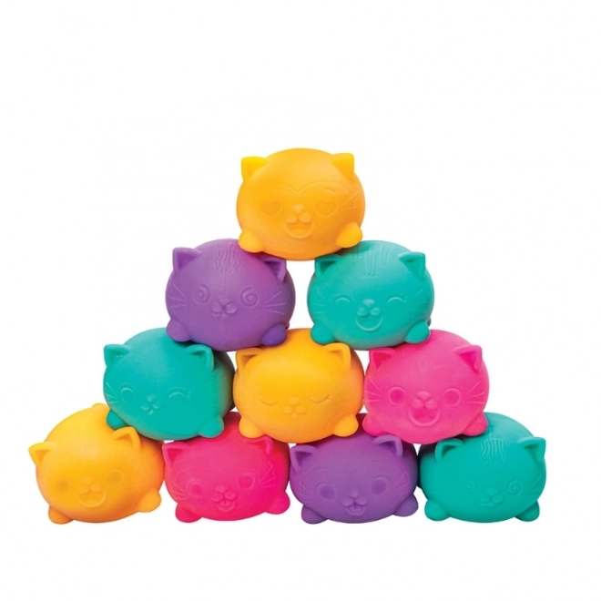 Schylling NeeDoh squishy stress-relief cats set