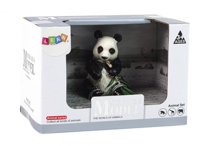 Collectible Giant Panda Figure with Bamboo