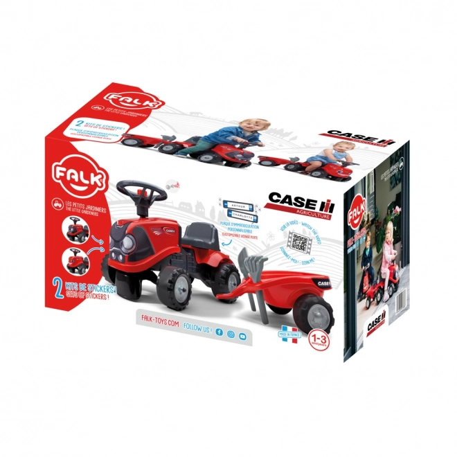 Red Ride-on Tractor with Trailer and Tools