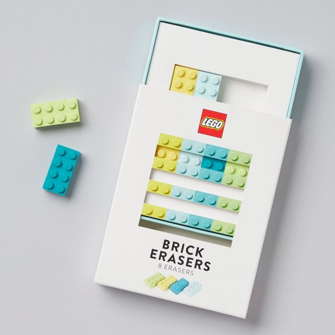 Lego School Erasers Set - 8 Pieces