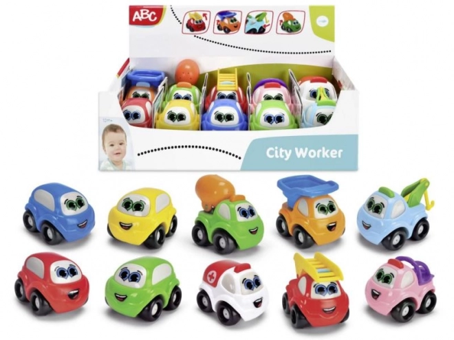 Cheerful City Worker Toy Car 7 cm