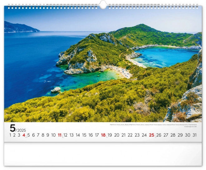 Notique Wall Calendar Sea 2025