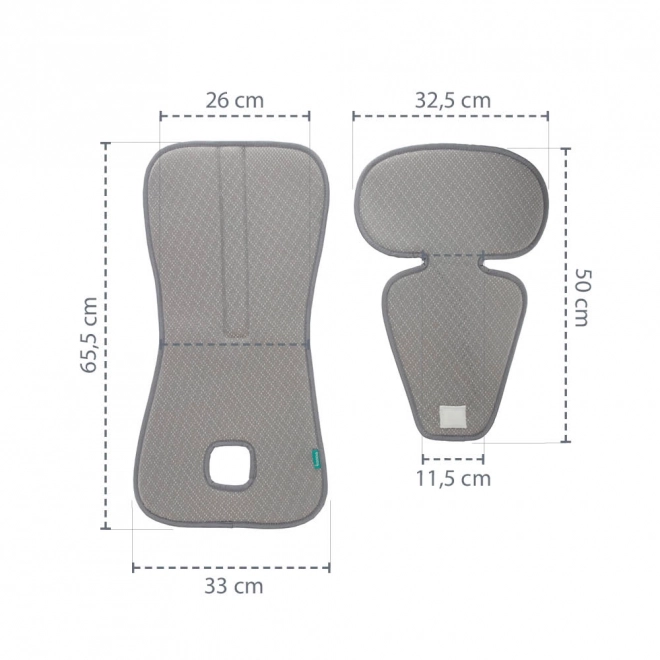 Breathable Car Seat Pad Breeze Group 2/3 Maory Grey