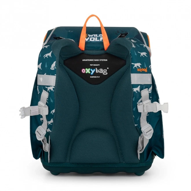 School Backpack Premium Light Wolf