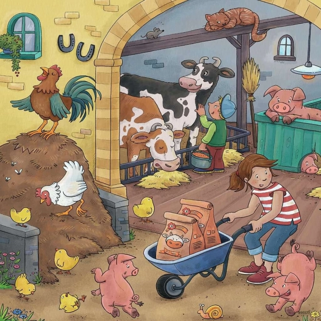 Ravensburger On the Farm Puzzle Set