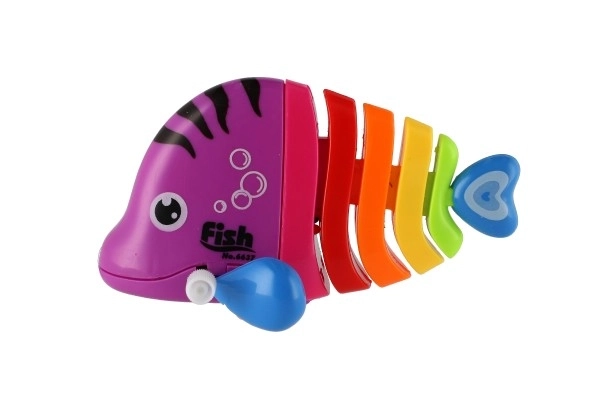 Colorful Wind-up Plastic Fish Toy