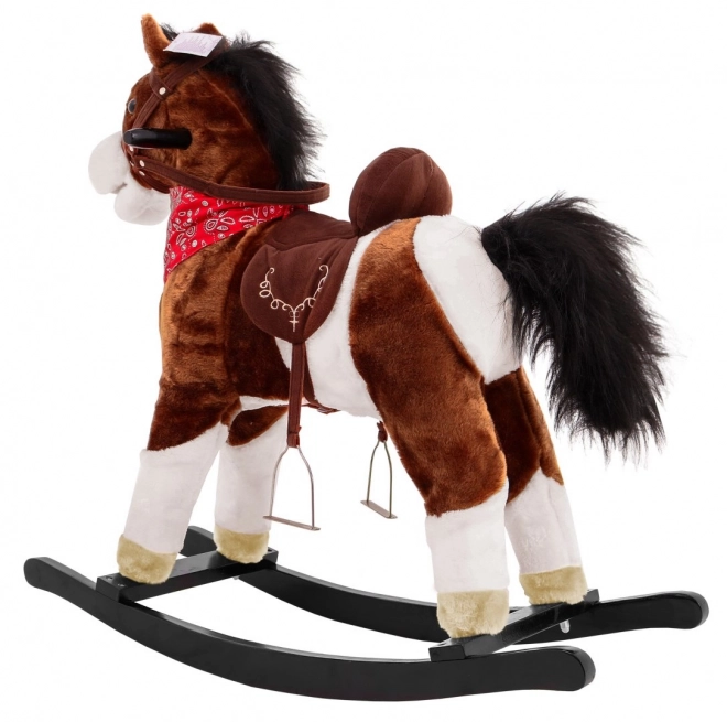 Rocking Horse Dark Brown With Cowboy Music