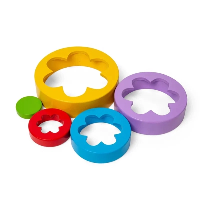 Bigjigs Toys rakós virágtorony