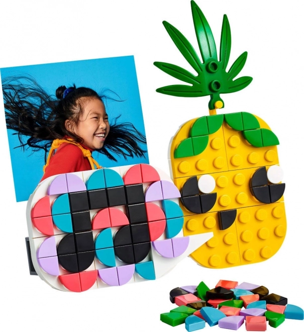 Lego Dots Pineapple Photo Frame and Mini Board