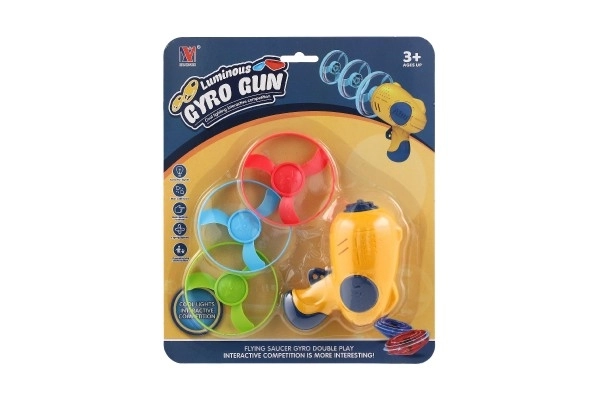 Flying Disk Set with Starter Gun - Multicolor