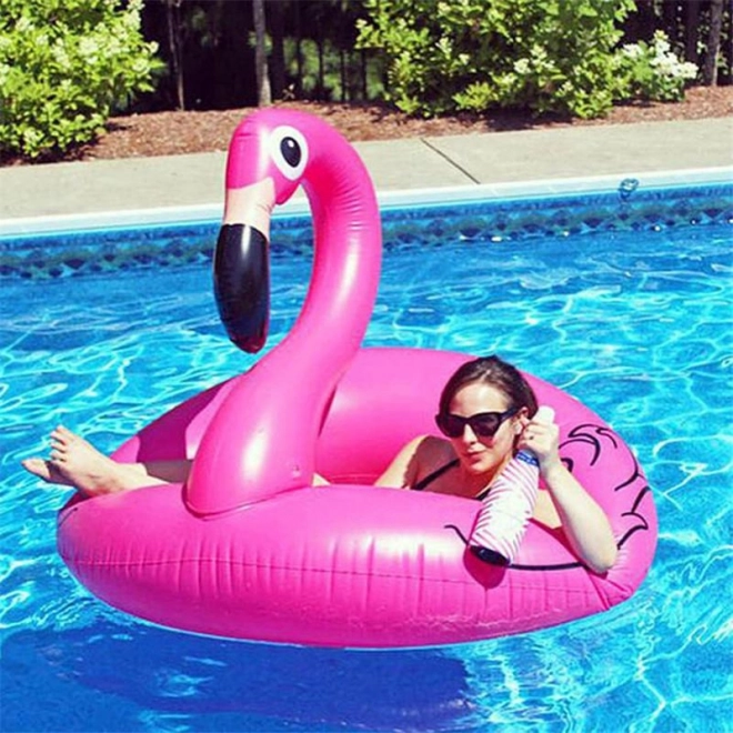 Inflatable Flamingo Swim Ring