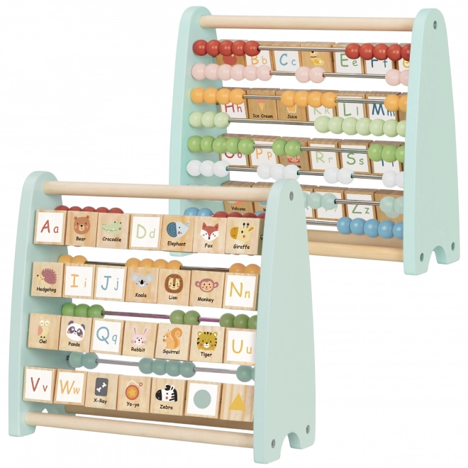 Contatore educativo in legno e alfabeto Tooky Toy