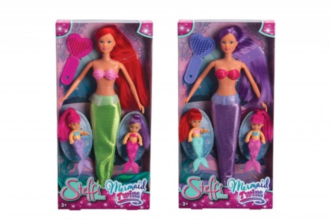 Steffi Doll and Little Mermaid Twins Set