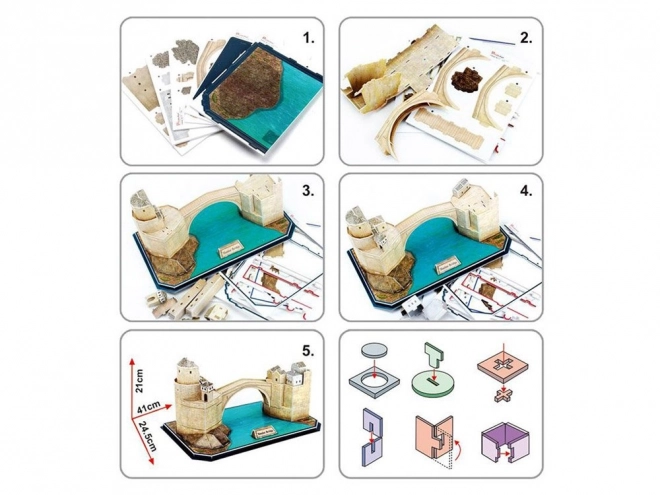 3D Puzzle Old Bridge of Mostar