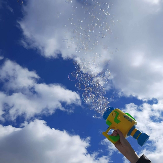 Automatic Bubble Blower Gun with Lights - Yellow