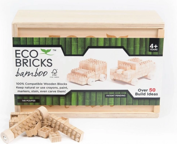 Kit de construction en bois 145 pièces en boîte