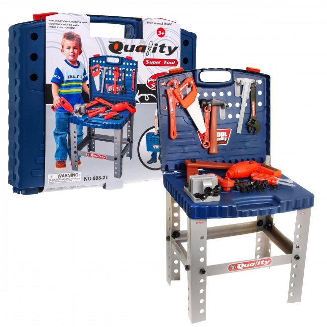 2-in-1 Portable Tool Workshop for Kids 3+