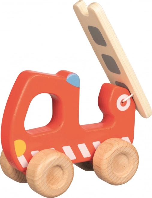 Wooden Fire Truck with Ladder