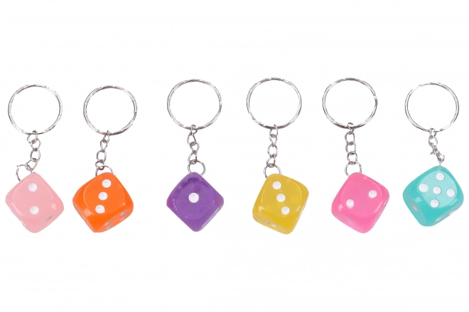 Colorful Dice Keychain