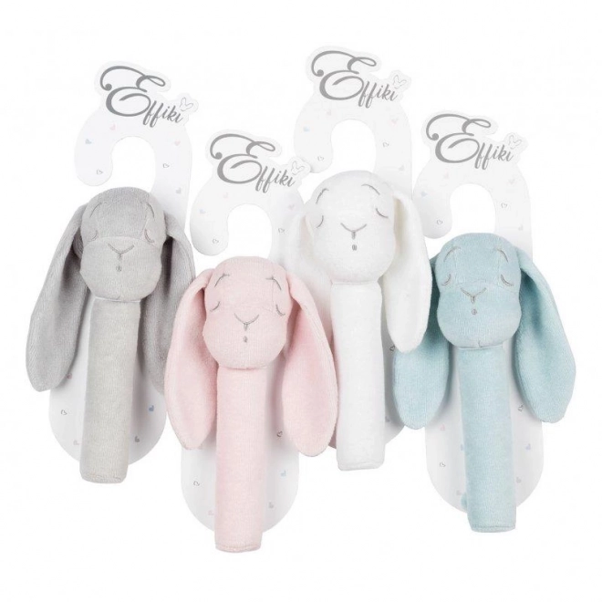 Effik Bunny Rattle Toy Pink