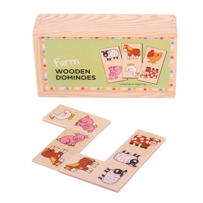 Wooden Farm Animal Dominoes