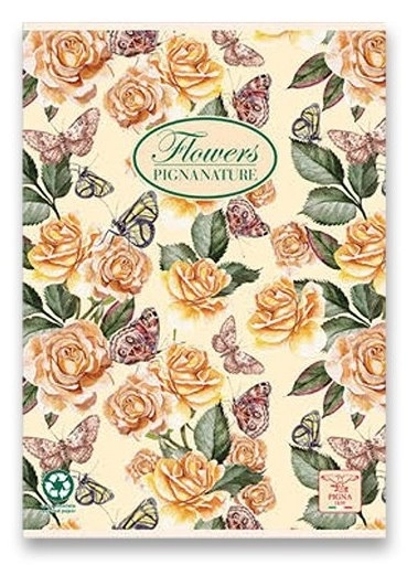 Pigna School Notebook Flowers A4