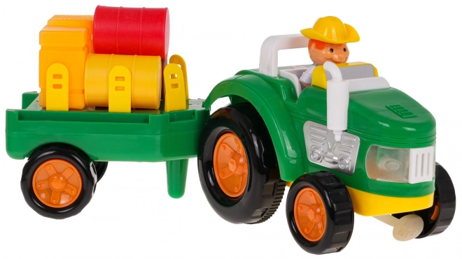 Farm Tractor Set with Farmer and Accessories