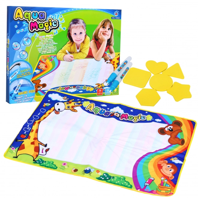 Water Drawing Mat for Kids 3+ Creative Toy with Disappearing Drawings