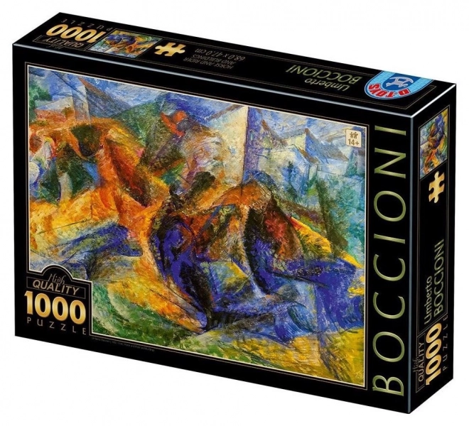 D-Toys Puzzle Horse, Rider and Buildings 1000 Pieces