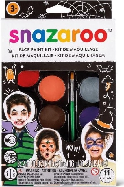 Halloween Face Paint Set with Brush and Sponges