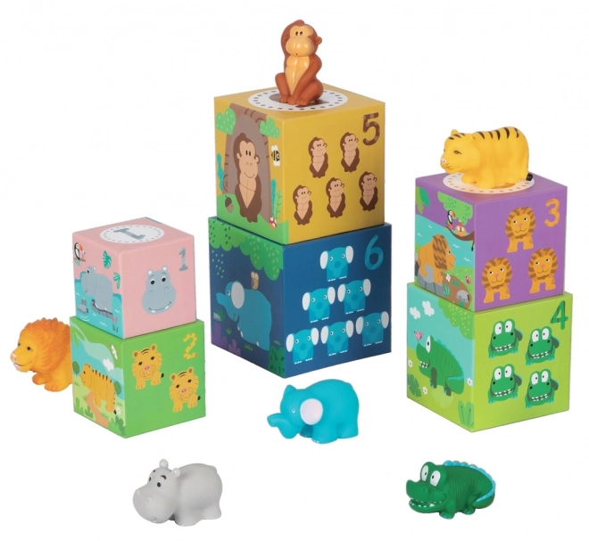 Safari Animal Stacking Blocks for Kids