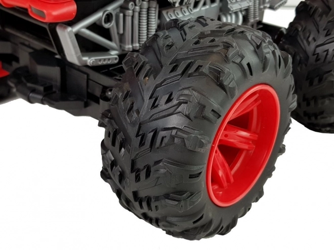 Remote Controlled Off-road Car with Large Red Wheels