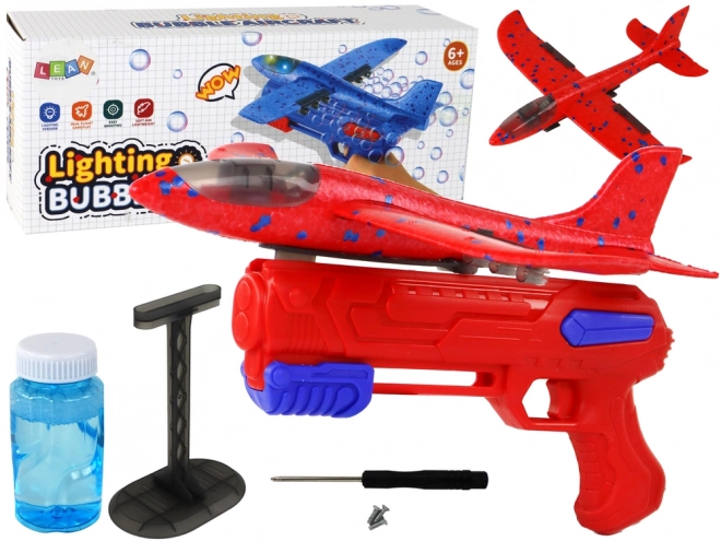 Bubble Plane Launcher Set - Red