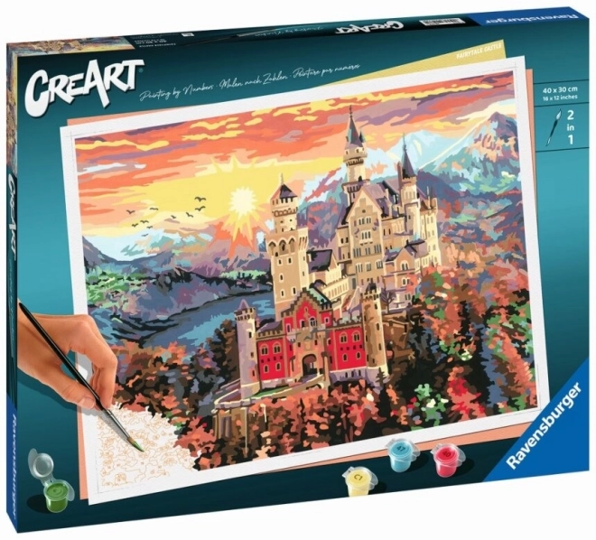 CreArt Fairytale Castle Paint By Numbers Kit