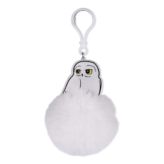 Fluffy Keychain Hedwig Owl