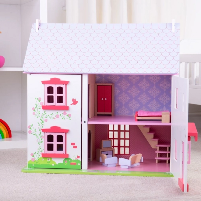 Pink Doll House by Bigjigs Toys