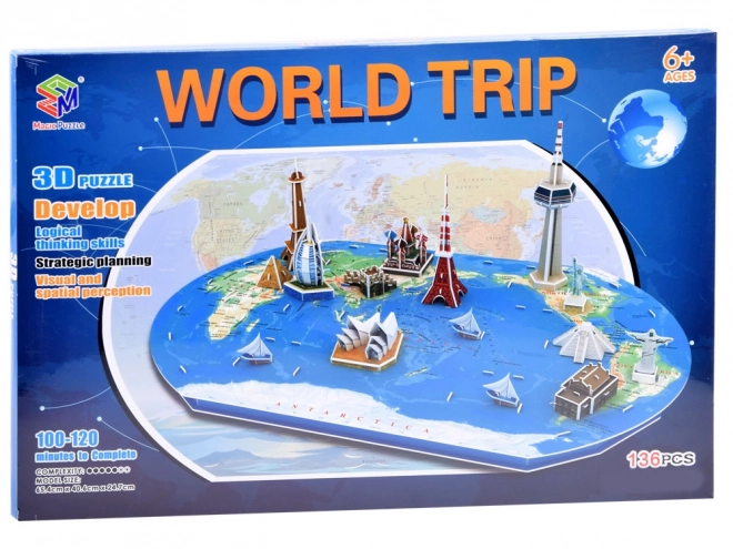 3D Puzzle Earth World Map