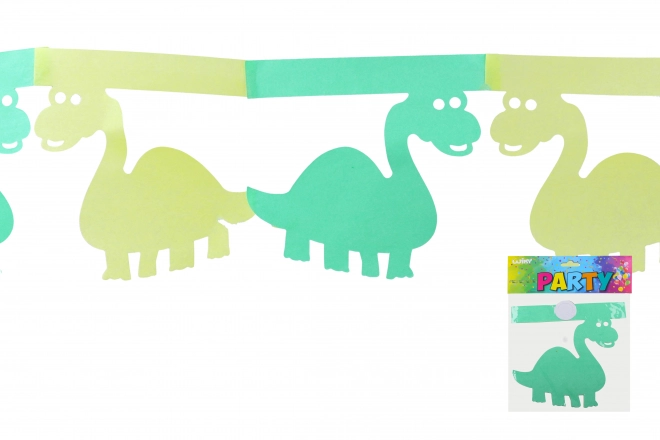 Dinosaur Green Paper Garland 3m