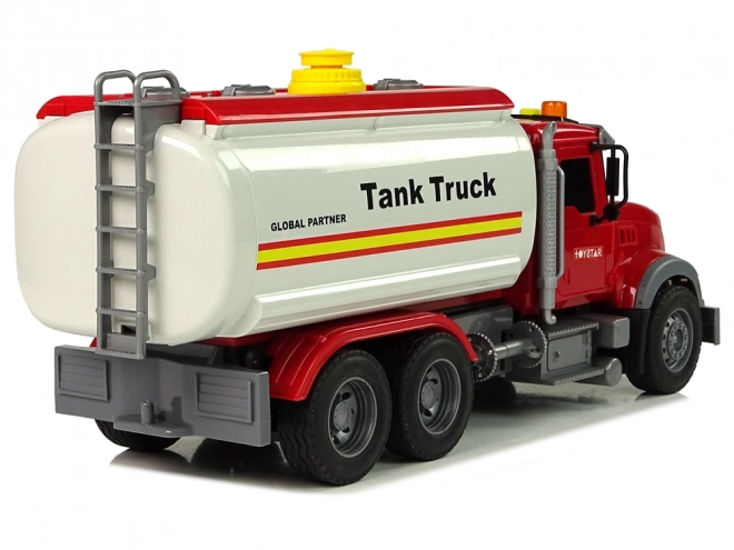 White Tanker Truck with Sound and Light Effects