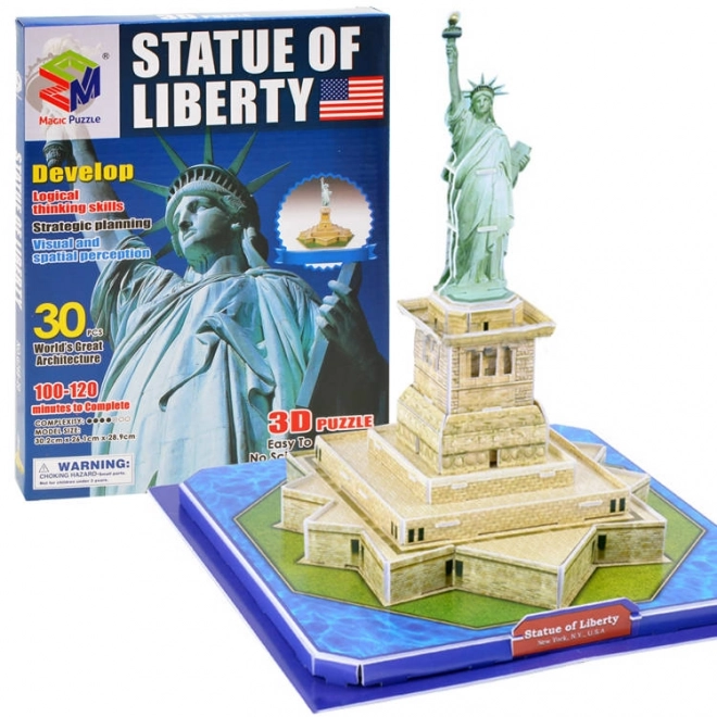 3D Statue of Liberty Puzzle for Kids