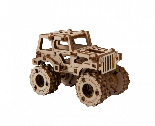 Wooden City 3D Puzzle Superfast Monster Truck