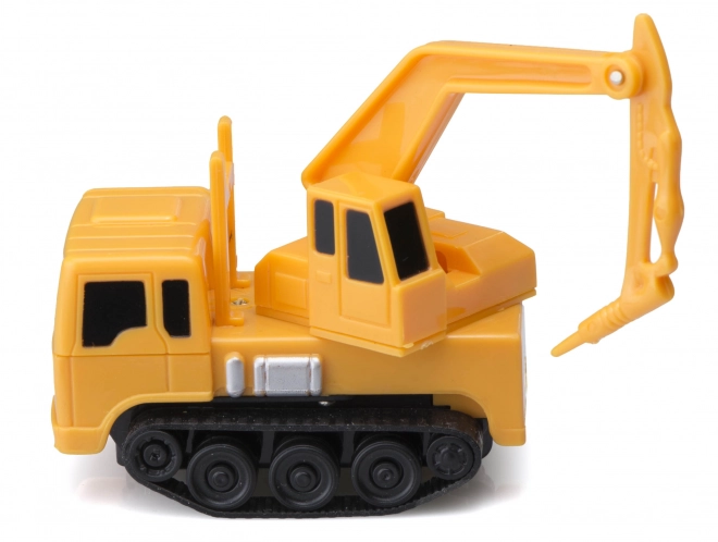 Inductive Excavator Vehicle with Track and Marker