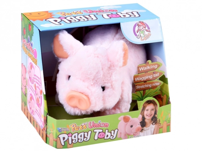 Interactive Plush Pig Friend