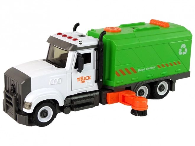 Green Toy Sweeper with Detachable Accessories