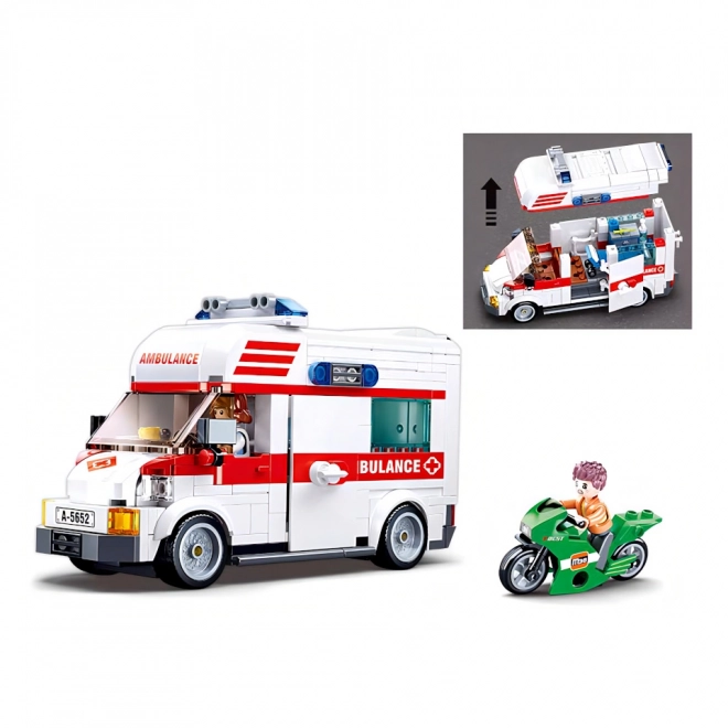 Sluban Town Ambulance Building Set