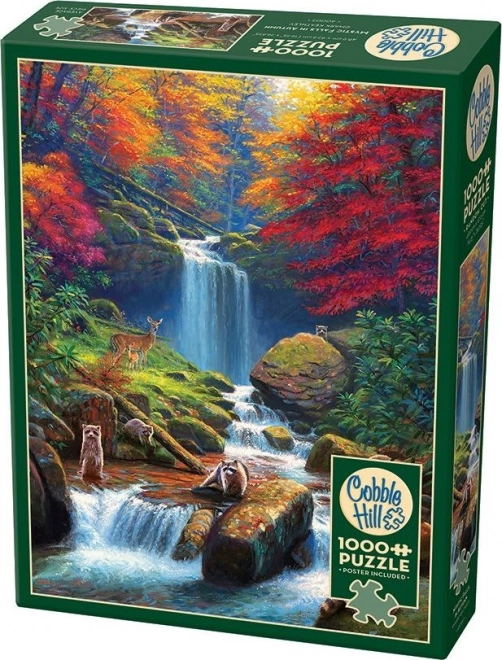 Mysterious Waterfalls in Autumn Puzzle 1000 Pieces