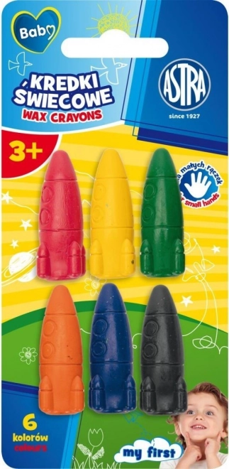 Crayons Shaped Like Rockets for Kids