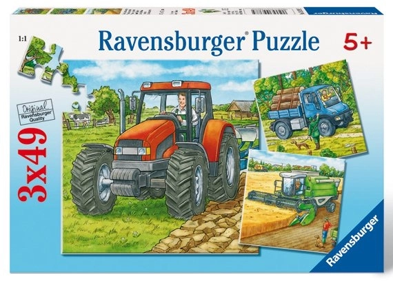 Ravensburger Farm Machines Puzzle 3x49 Pieces