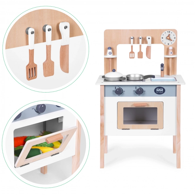 Children's Wooden Kitchen Set with Accessories by ECOTOYS