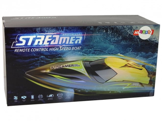 Red RC Speedboat 35 km/h